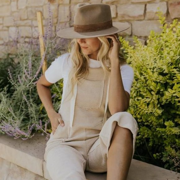 LEMON BLONDE TIE OVERALLS - Picture 4 of 10